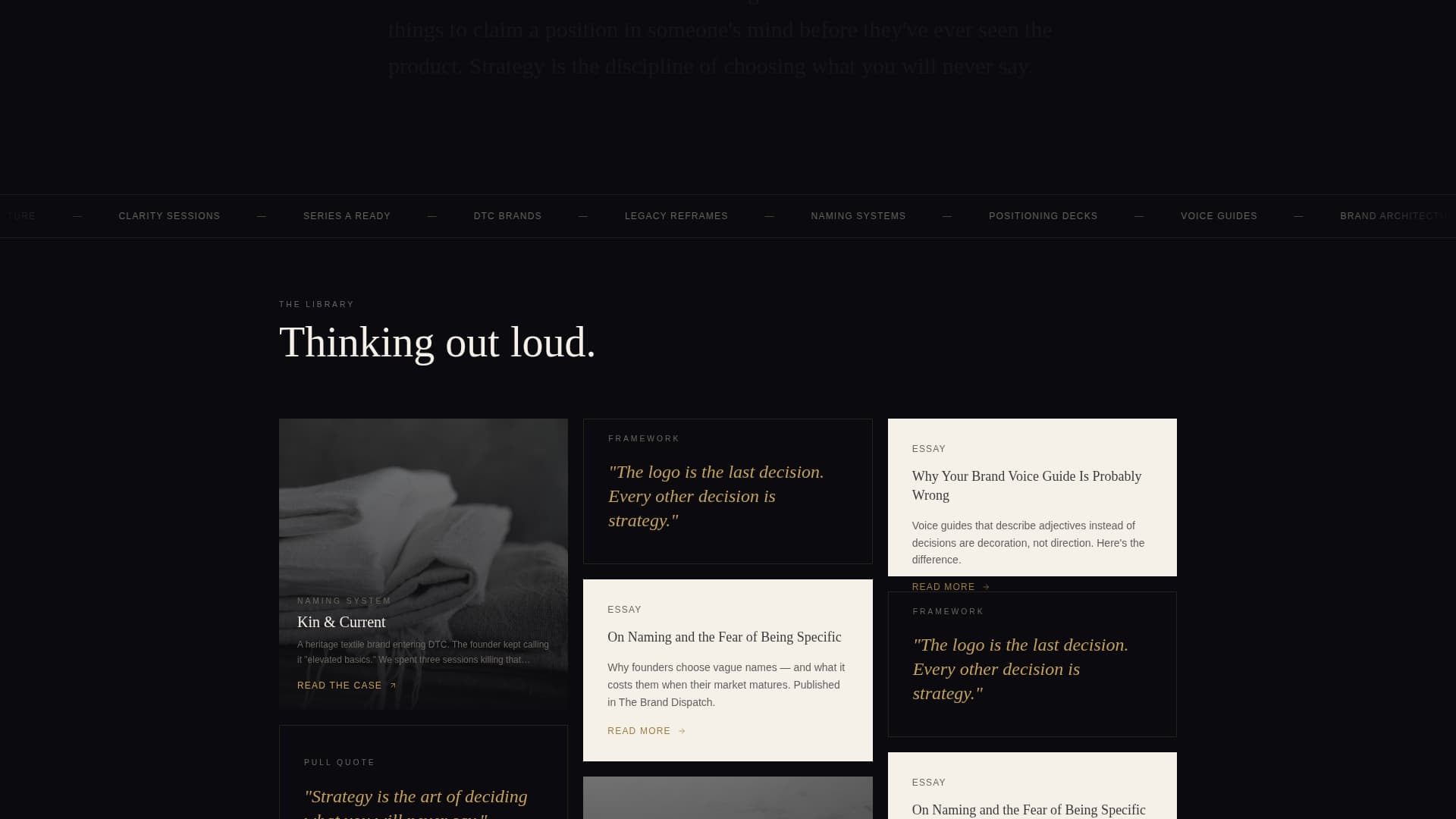 Distill - Elegant Brandstrategist Landing Page Template