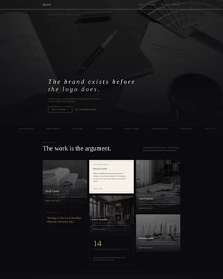 Distill - Elegant Brandstrategist Landing Page Template
