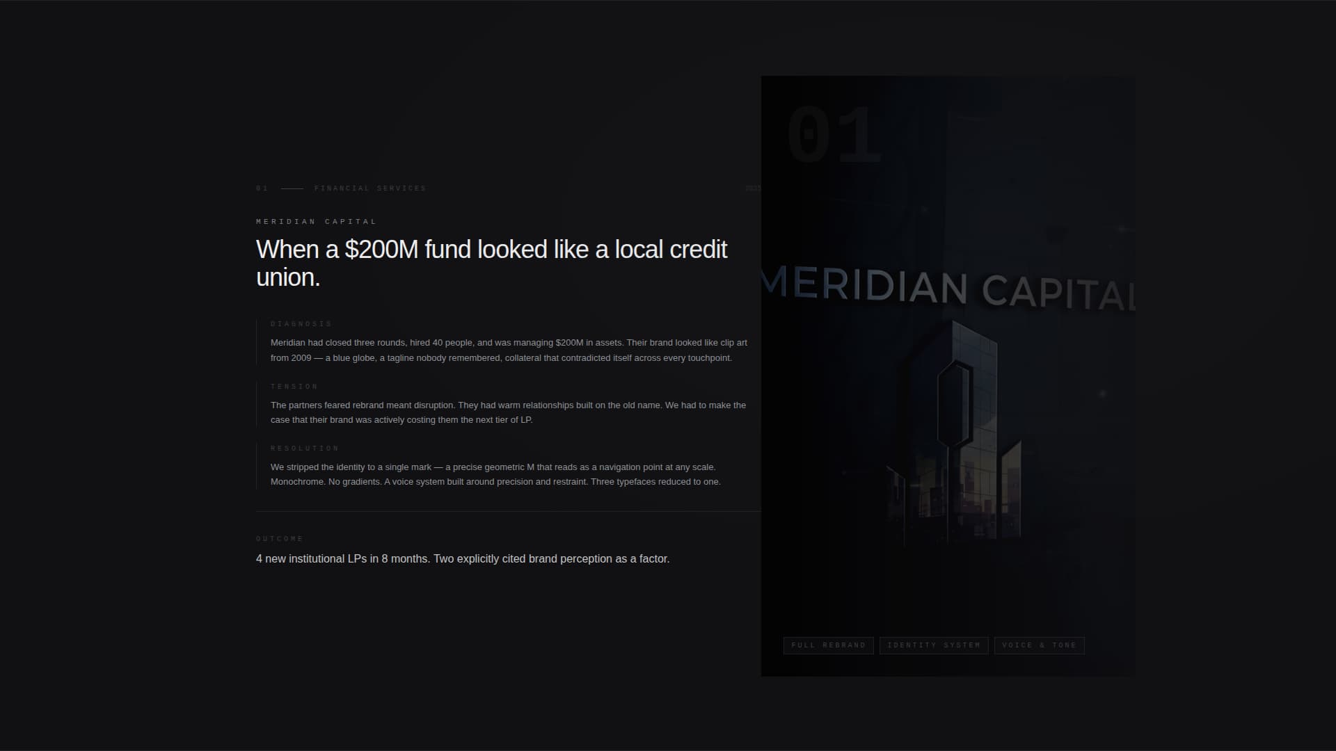 Forge - Immersive Strategist Landing Page Template