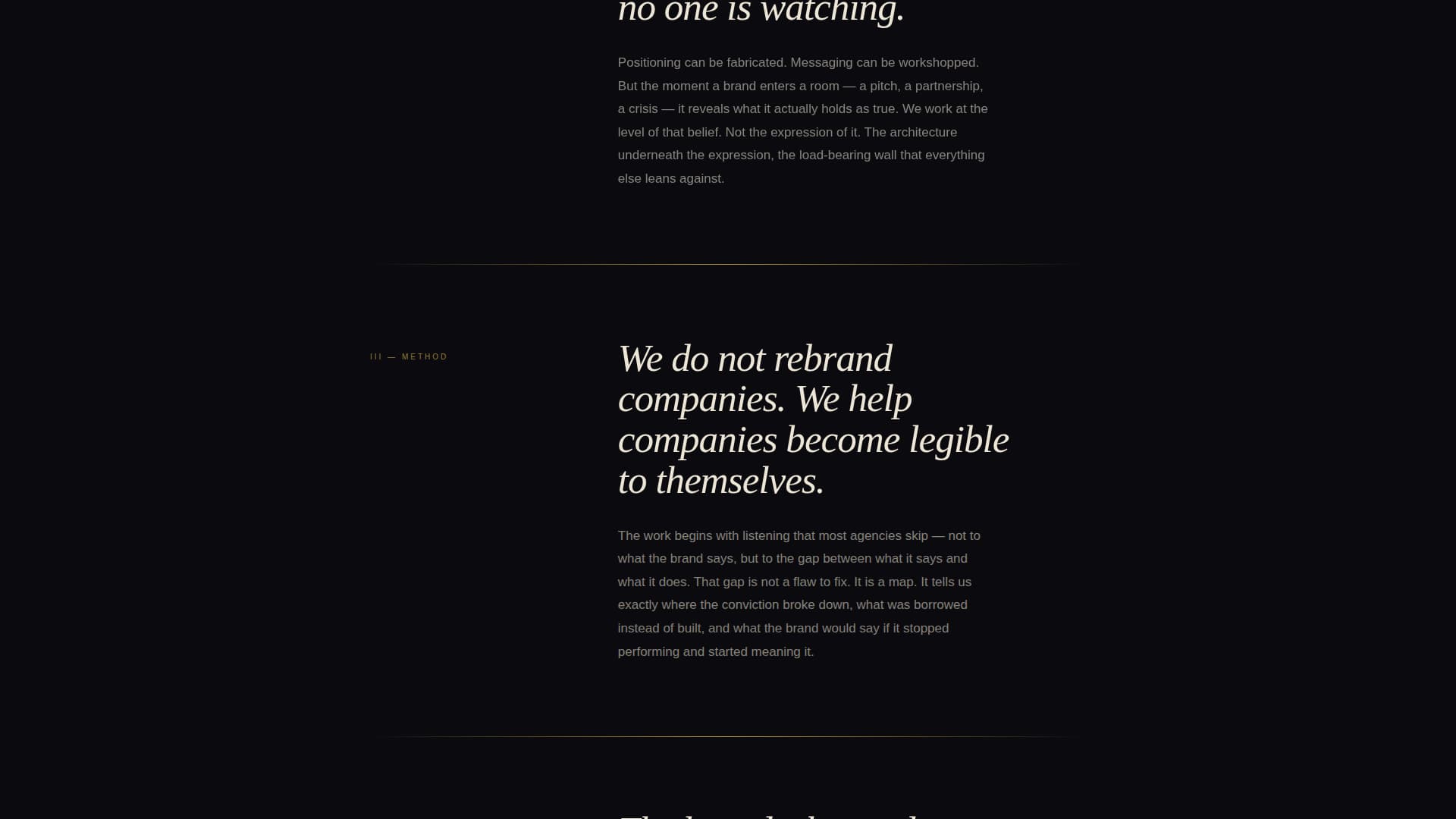 Posture - Immersive Brandstrategy Landing Page Template