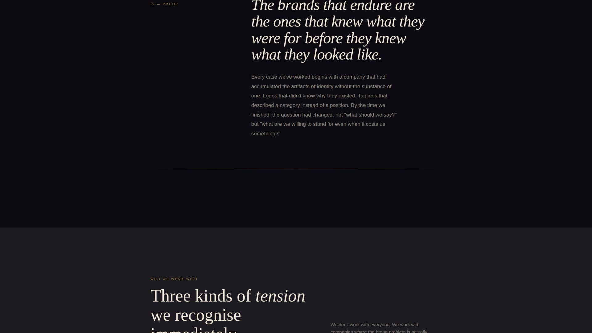 Posture - Immersive Brandstrategy Landing Page Template
