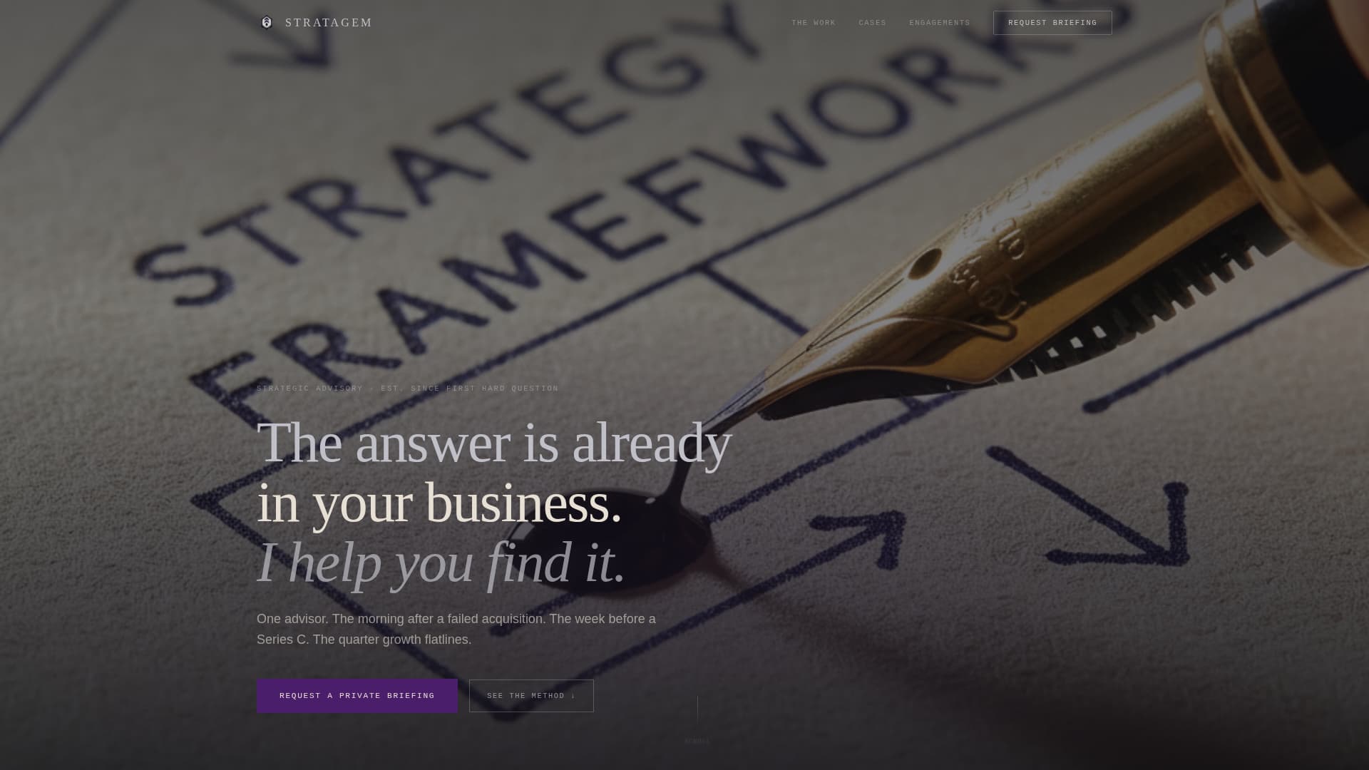 Stratagem - Elite Businessstrategy Landing Page Template