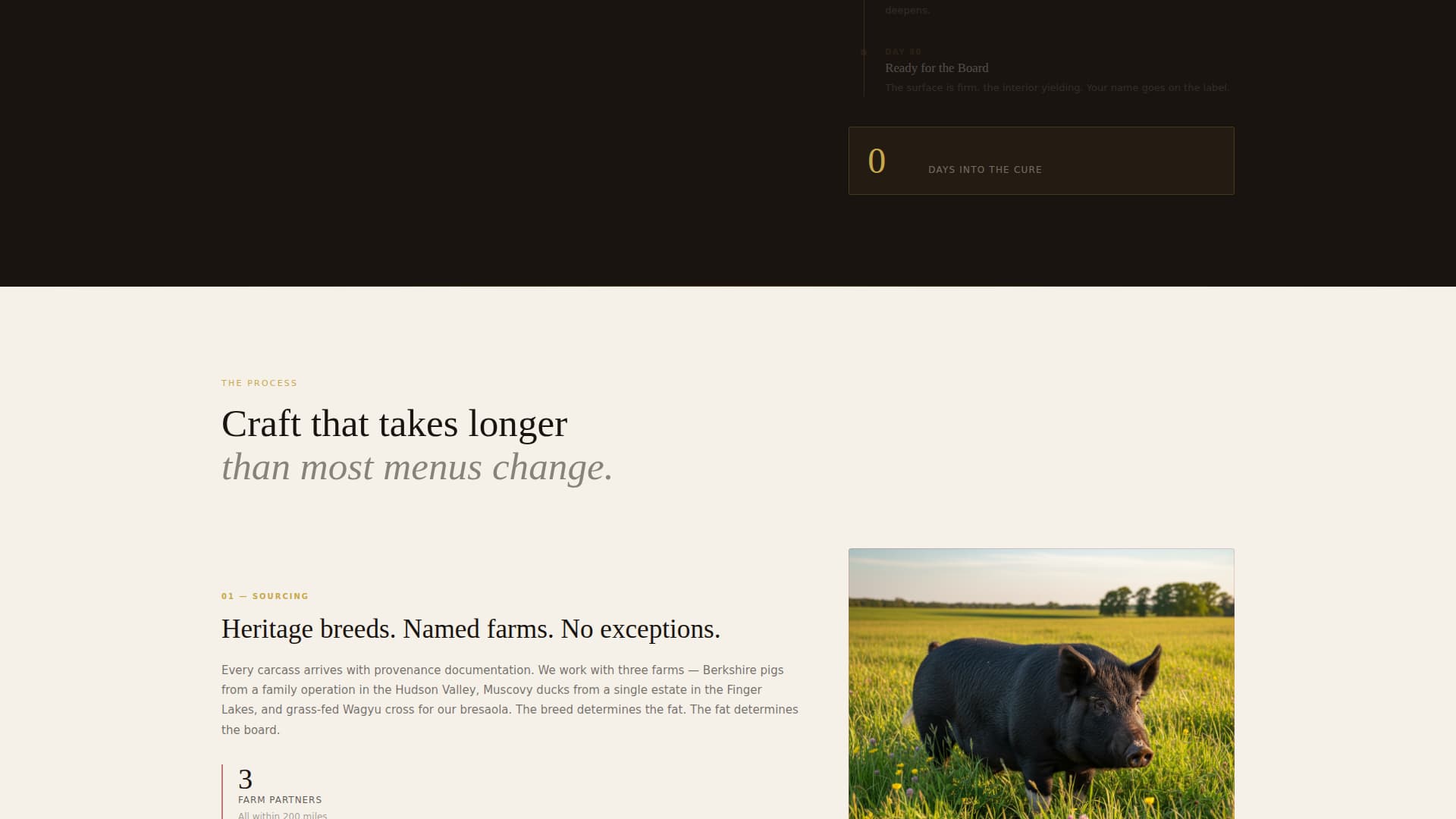Cleaver - Artisan Charcuterie Landing Page Template