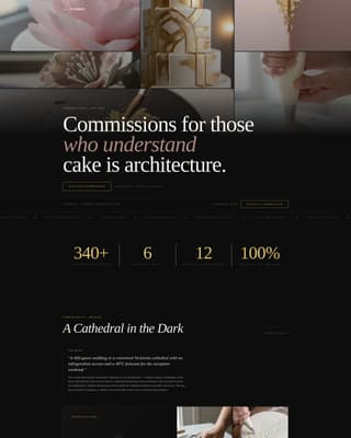 Fondant - Immersive Cakedecorator Landing Page Template
