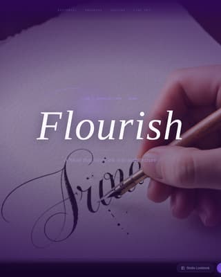 Flourish - Elegant Calligrapher Landing Page Template