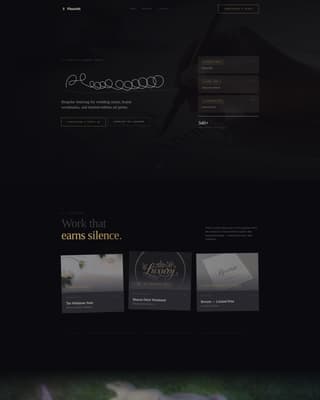 Flourish - Immersive Calligrapher Landing Page Template