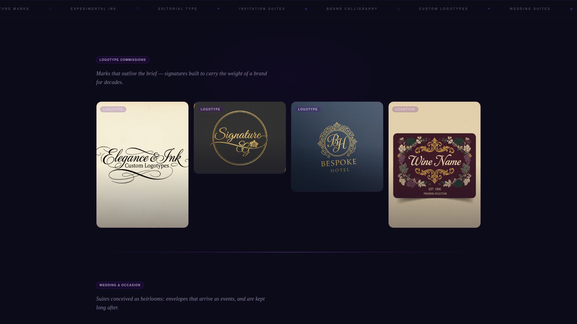 Flourish - Luminous Calligrapher Landing Page Template