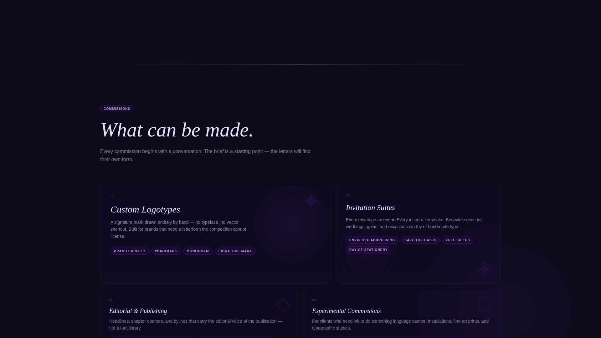 Flourish - Luminous Calligrapher Landing Page Template