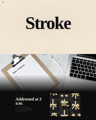 Stroke - Bold Calligrapher Landing Page Template