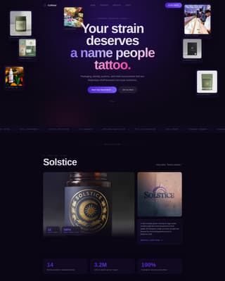 Cultivar - Premium Cannabisbranding Landing Page Template