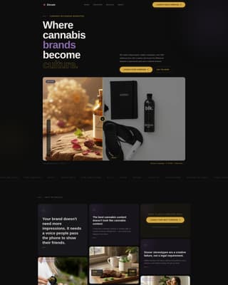 Elevate - Immersive Cannabis Landing Page Template