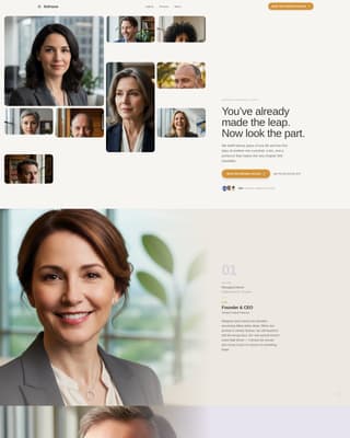 Reframe - Compelling Executivebio Landing Page Template