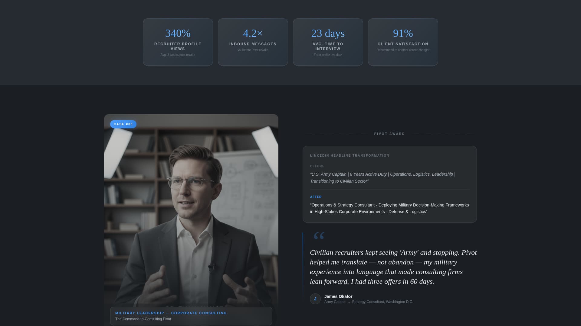 Career Changer Career Careers Website Template