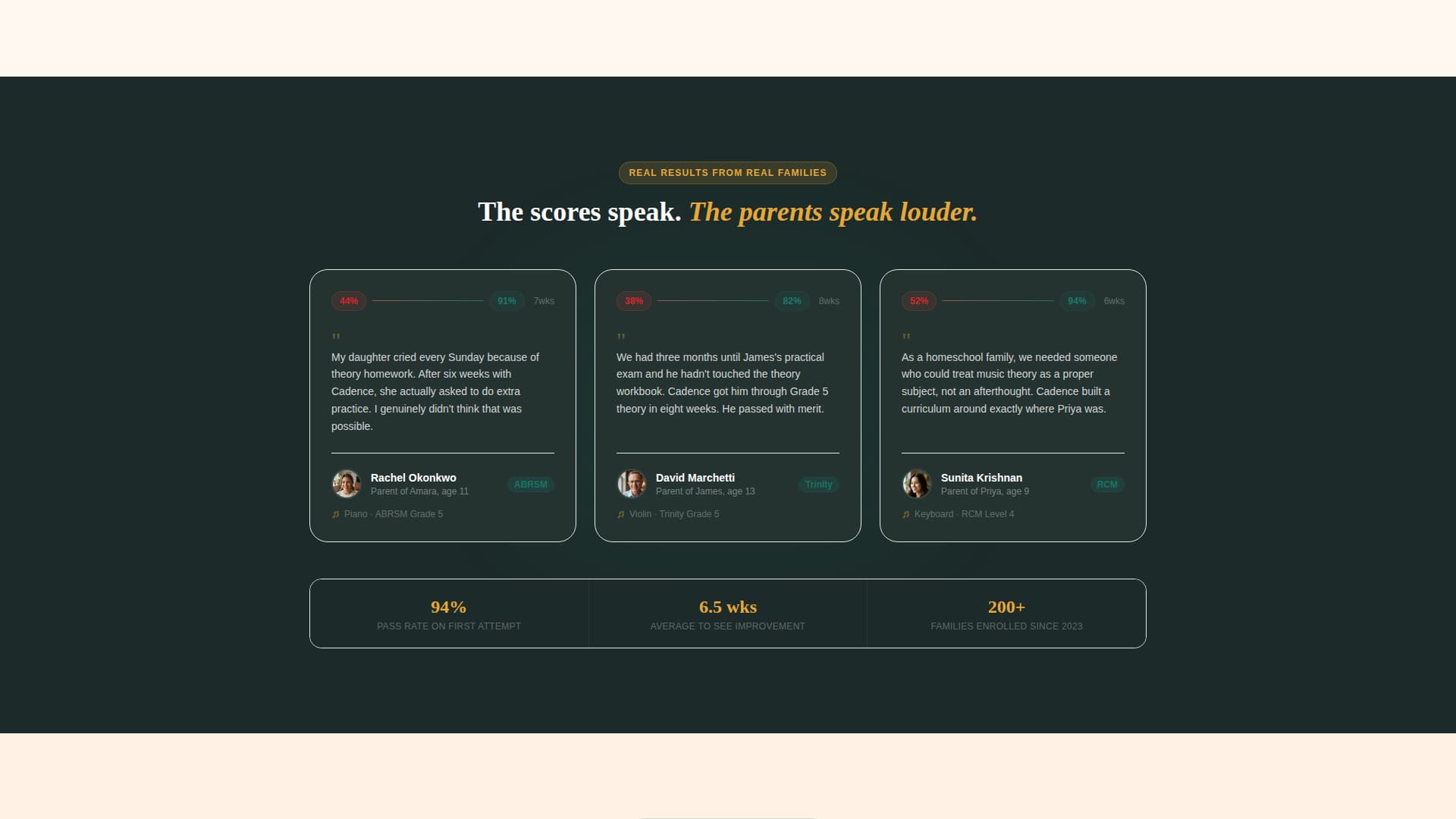 Music Theory Education Booking Website Template