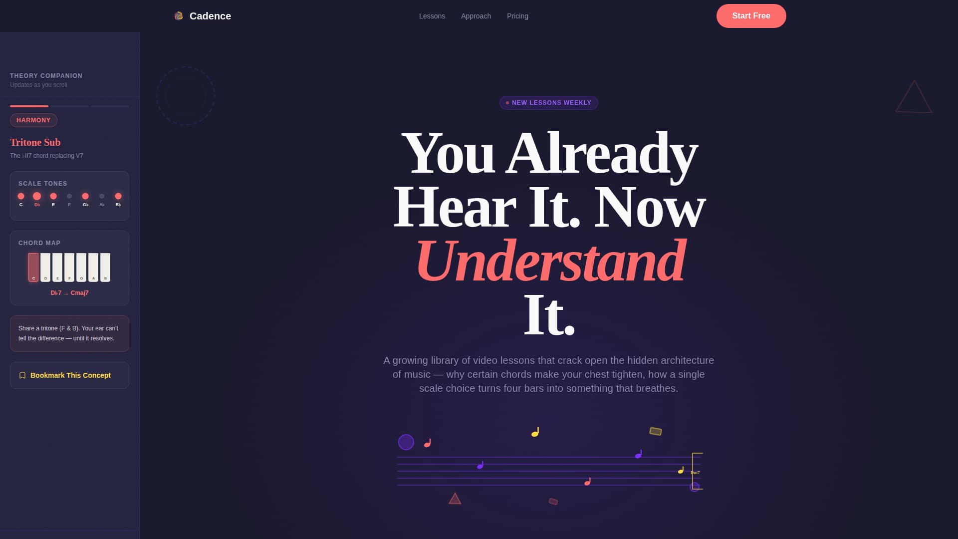Music Theory Education Portfolio Website Template