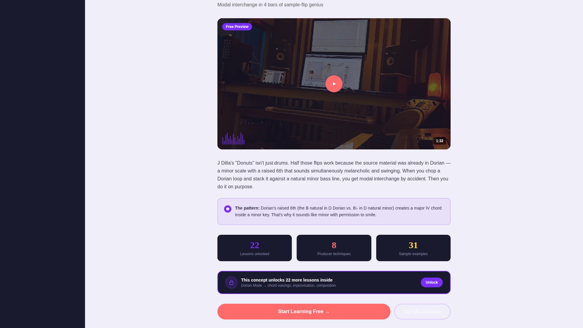 Music Theory Education Portfolio Website Template