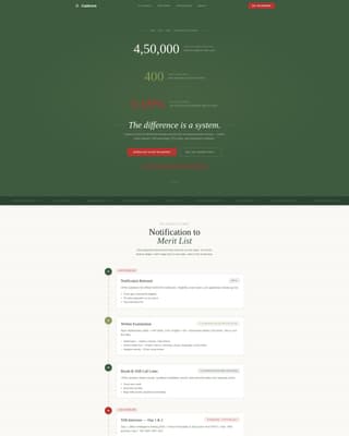Indian Coaching & Entrance Prep Professional Website Template