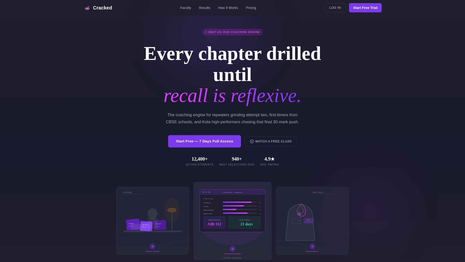 Cracked - Systematic NEET Landing Page Template