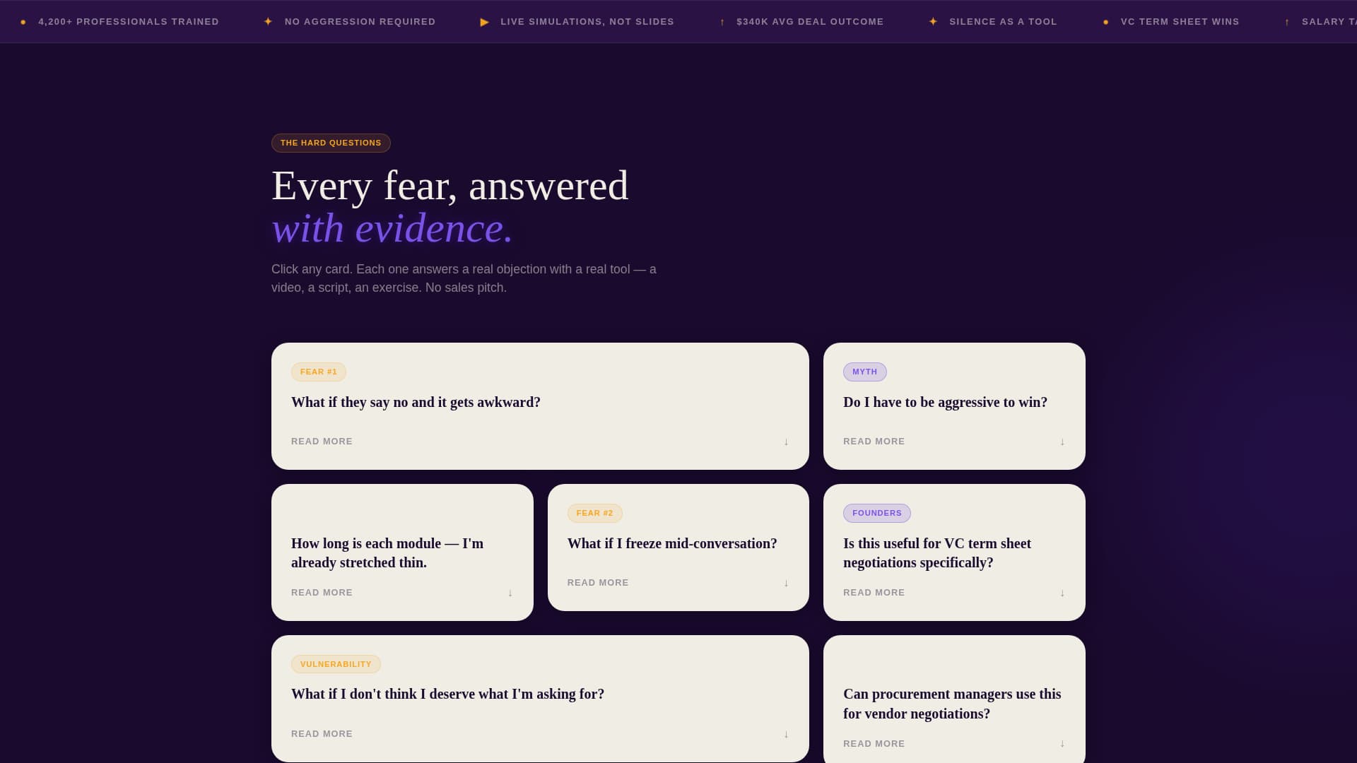 Leverage - Powerful Negotiation Landing Page Template