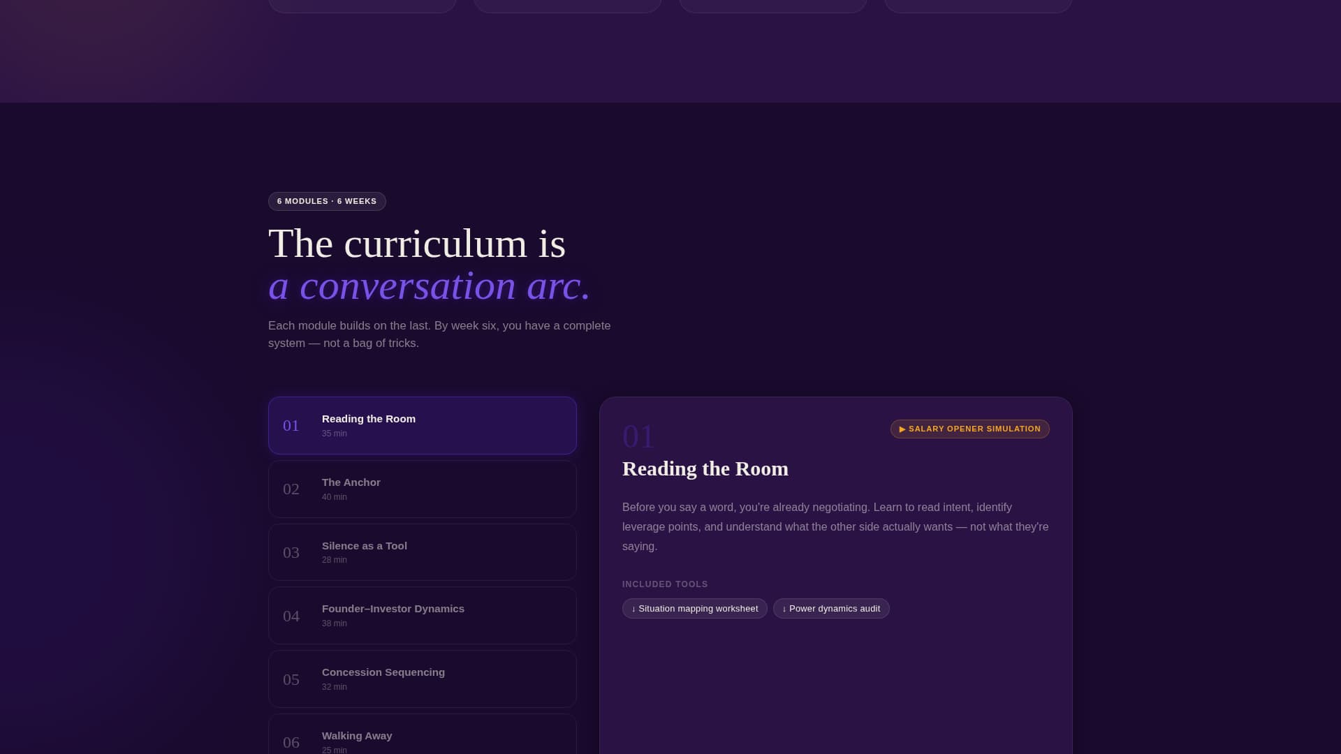 Leverage - Powerful Negotiation Landing Page Template