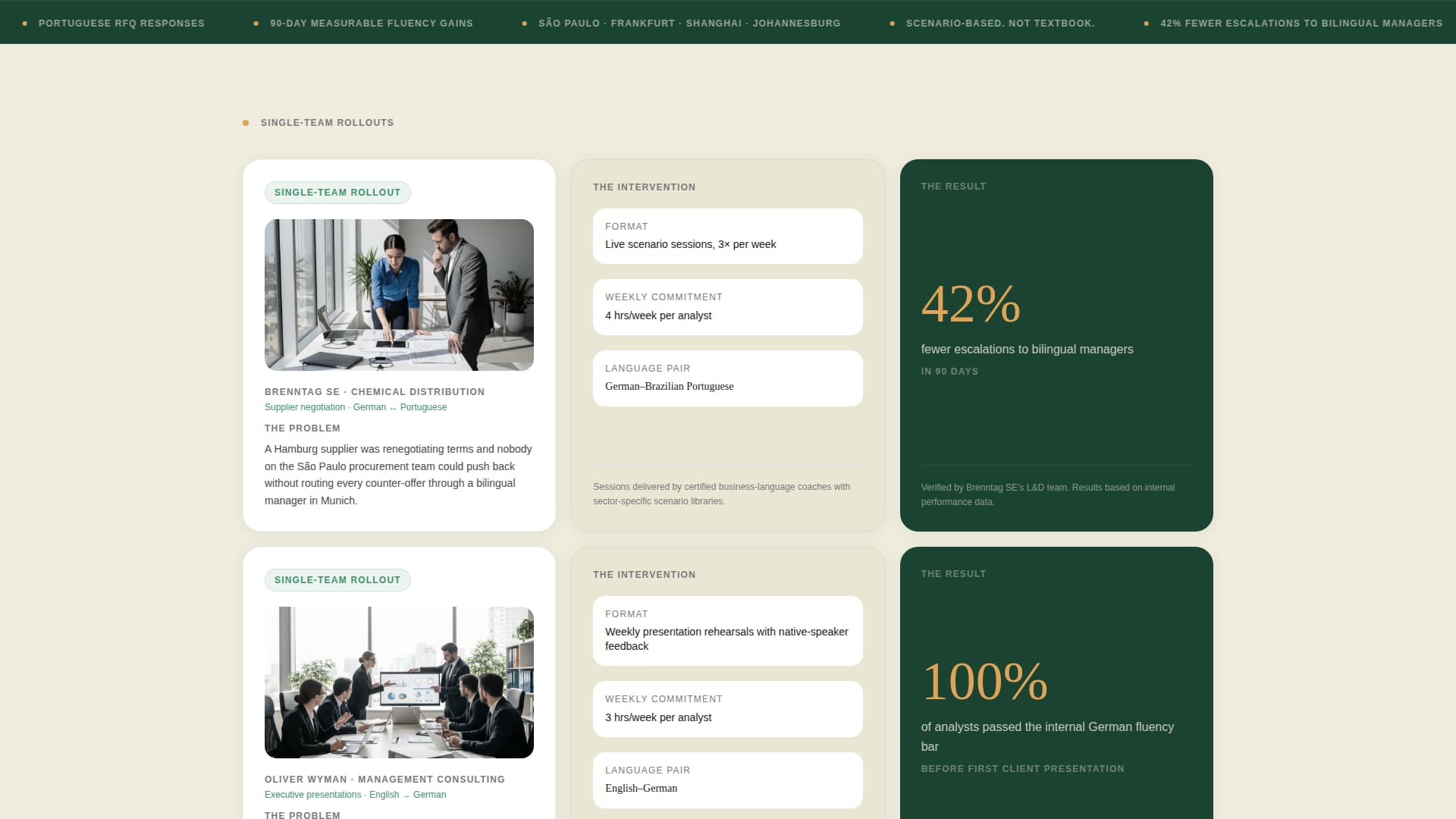 Accent — Expert Language Instruction Landing Page Template