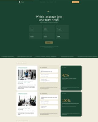 Accent — Expert Language Instruction Landing Page Template