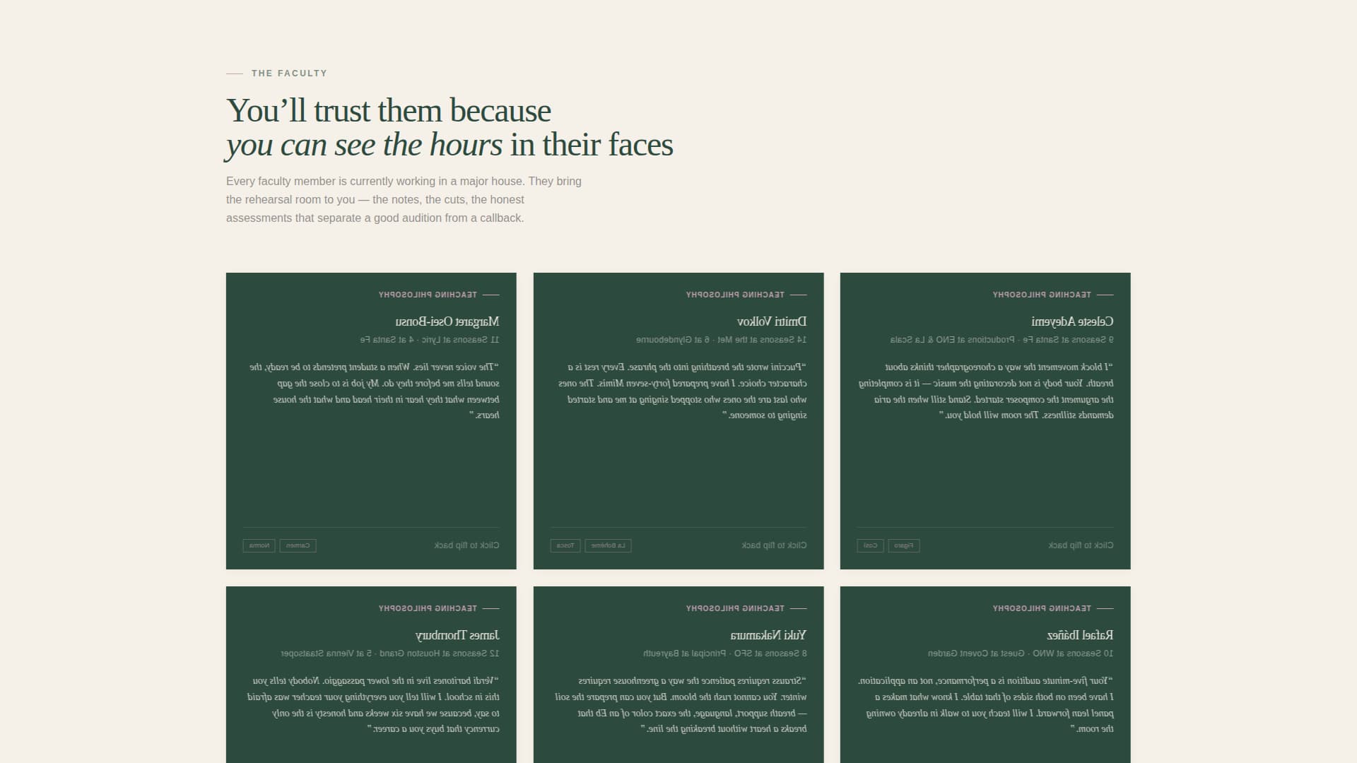 Aria - Prestigious Operatraining Landing Page Template