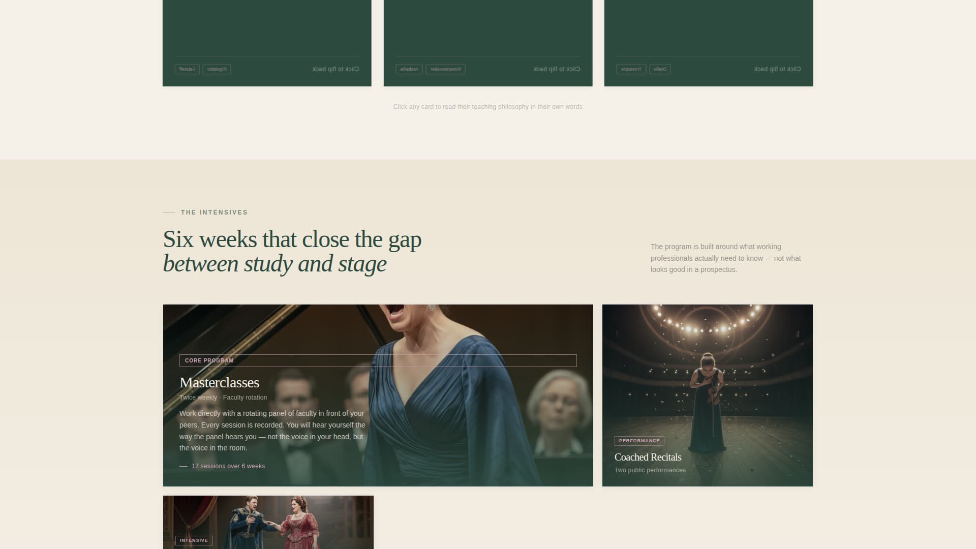 Aria - Prestigious Operatraining Landing Page Template