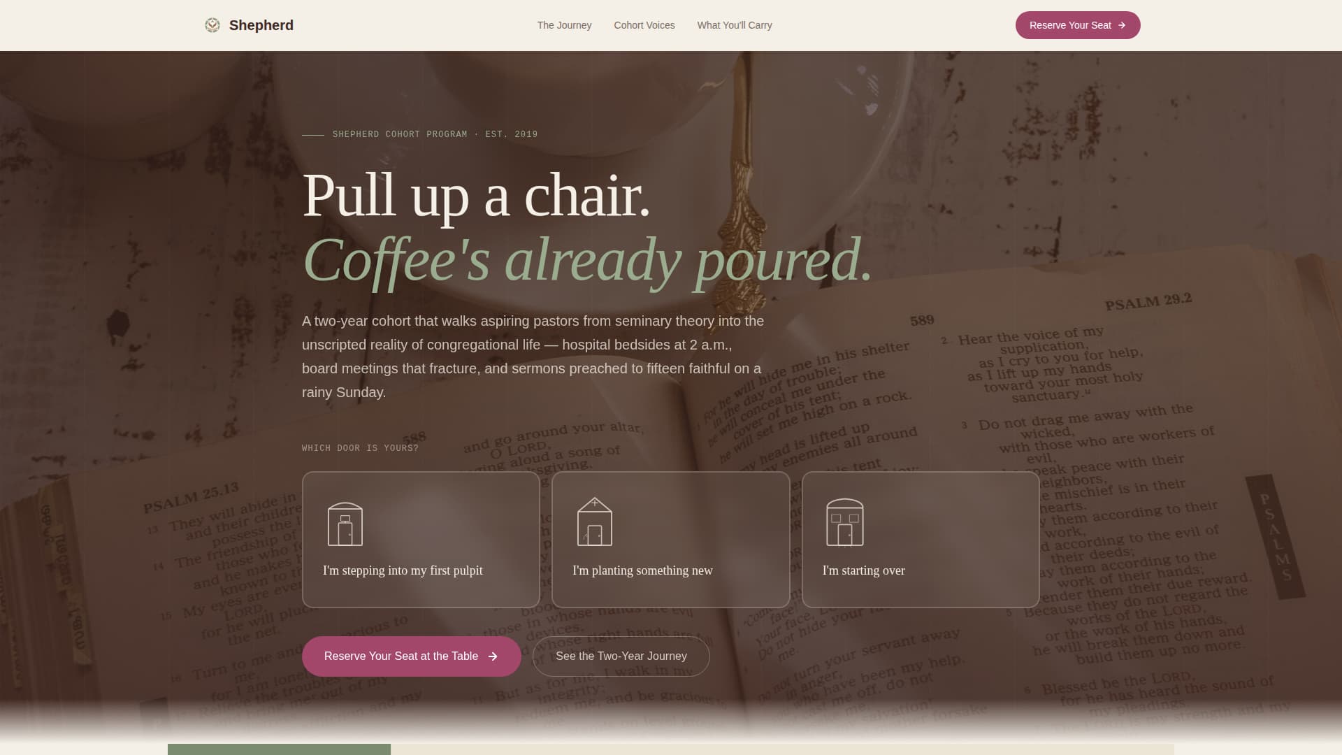 Religious & Theological Education Professional Website Template