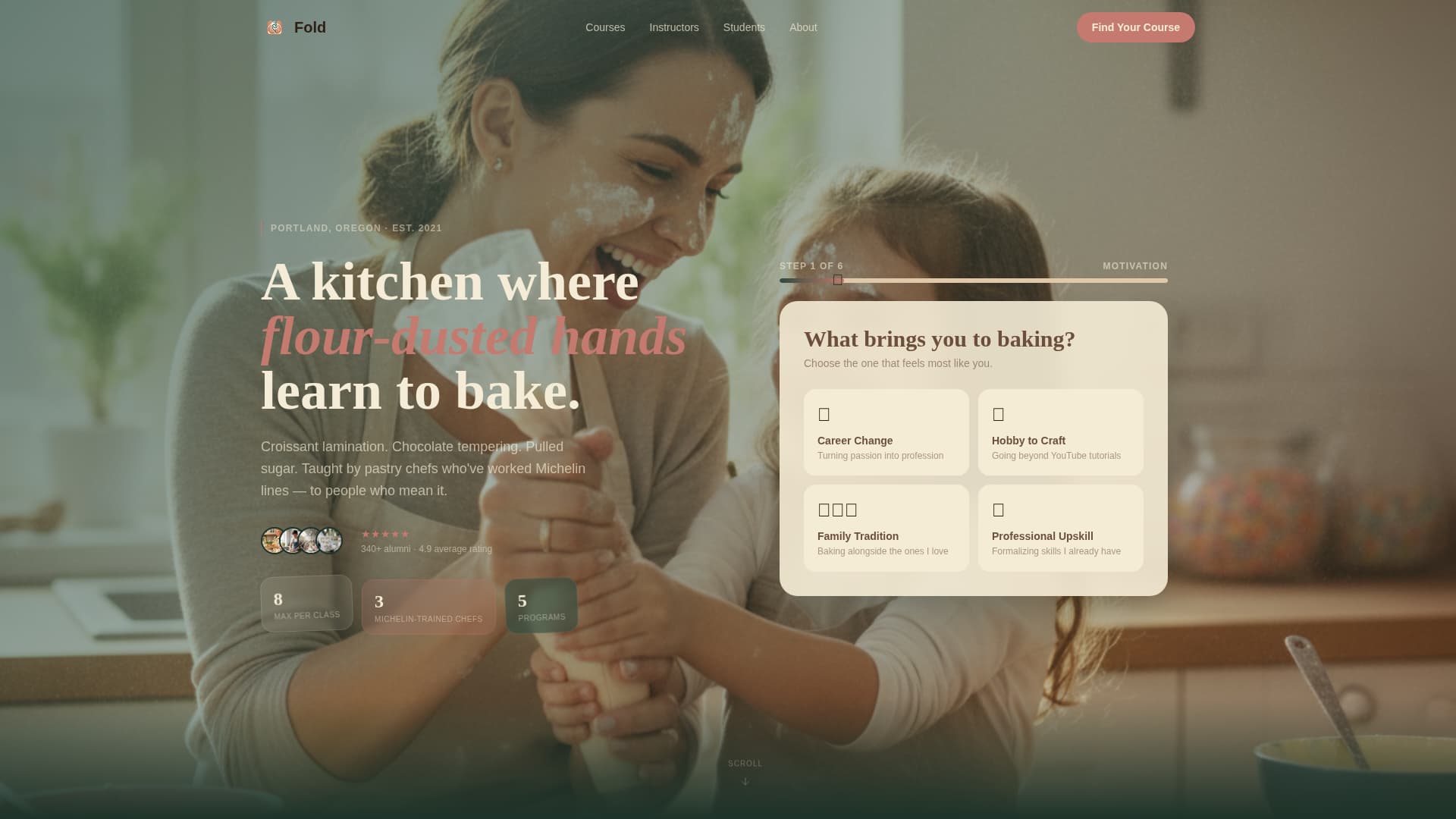Culinary & Hospitality Education Professional Website Template