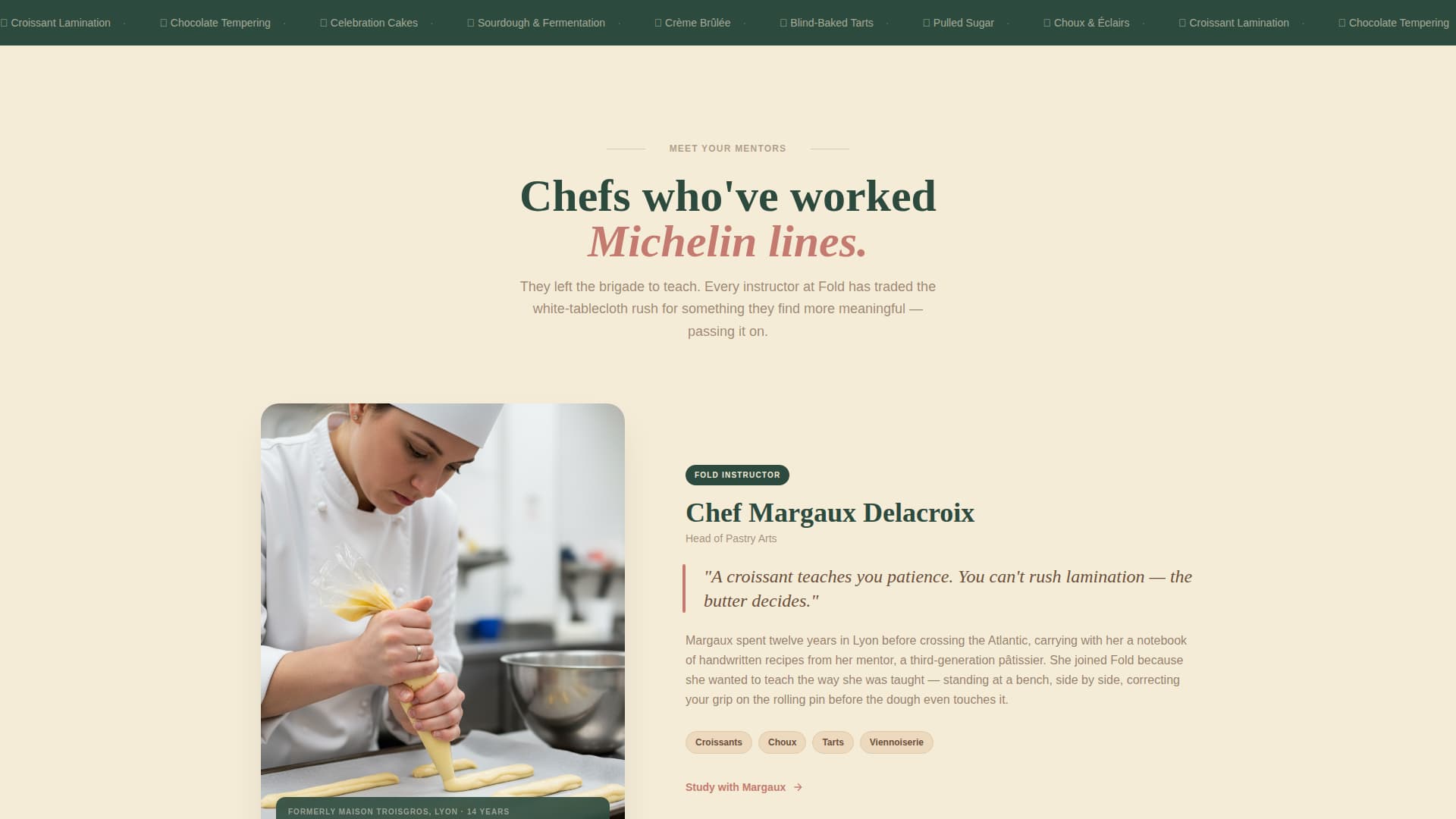 Culinary & Hospitality Education Professional Website Template