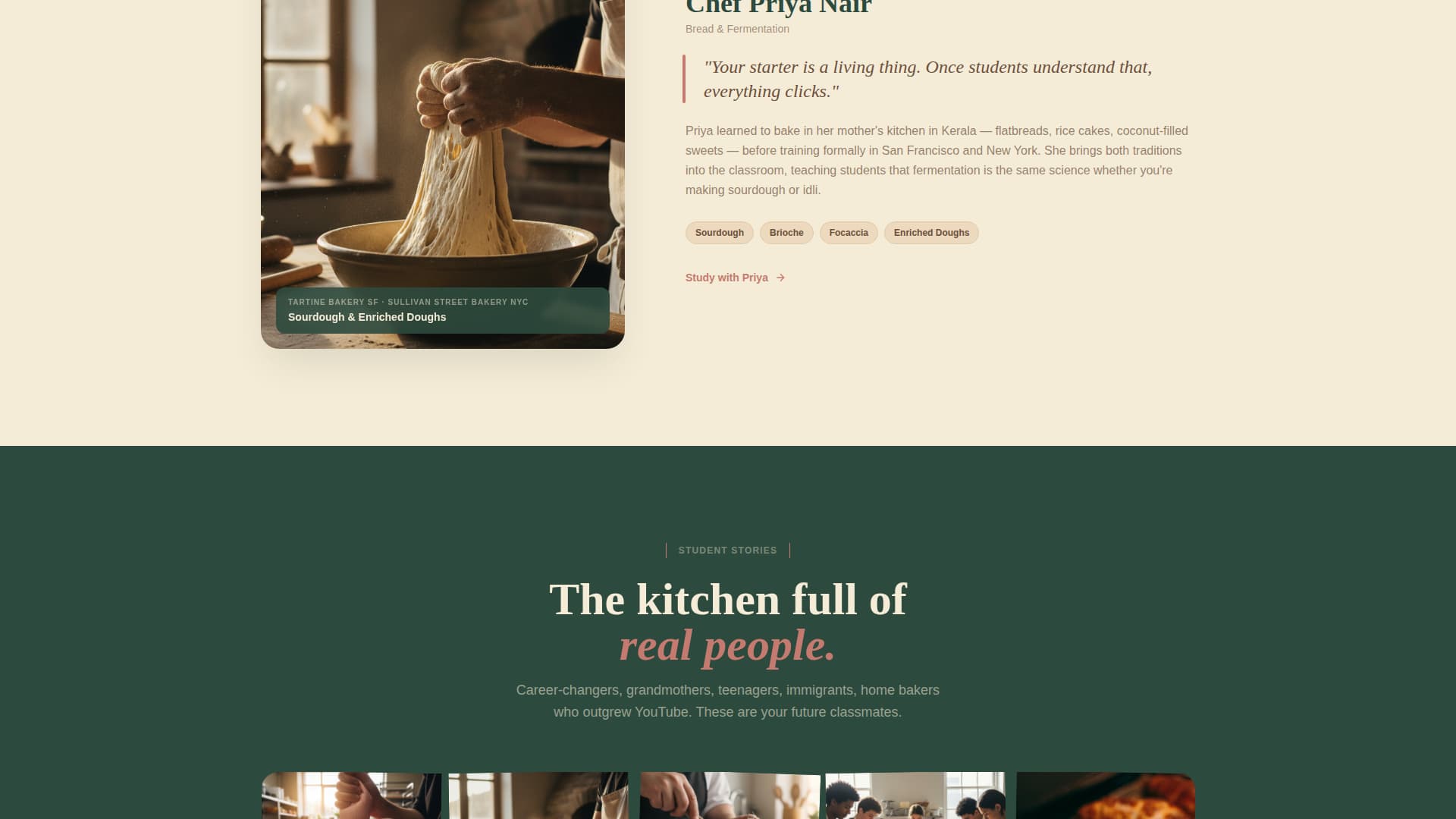 Culinary & Hospitality Education Professional Website Template