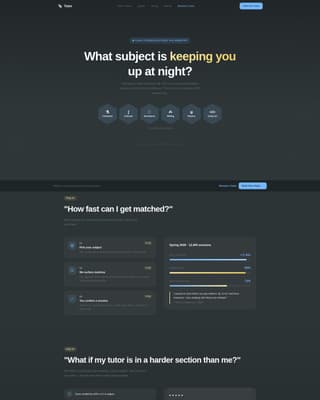 Tutoring & Coaching Center FAQ Website Template