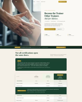 Sports & Fitness Training Professional Website Template