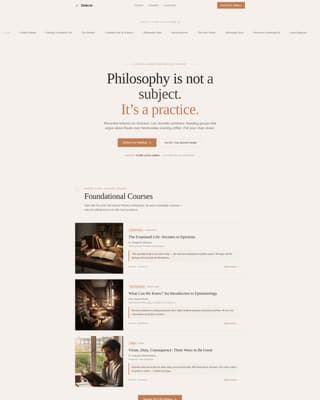 Philosophy Education Specialist Professional Website Template