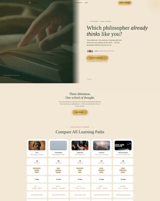 Philosophy Education Professional Website Template