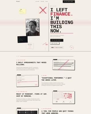 Pivot - Unapologetic Careerreinvention Landing Page Template