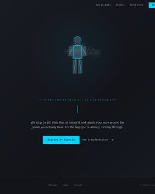Pivot - Bold Careerchanger Landing Page Template