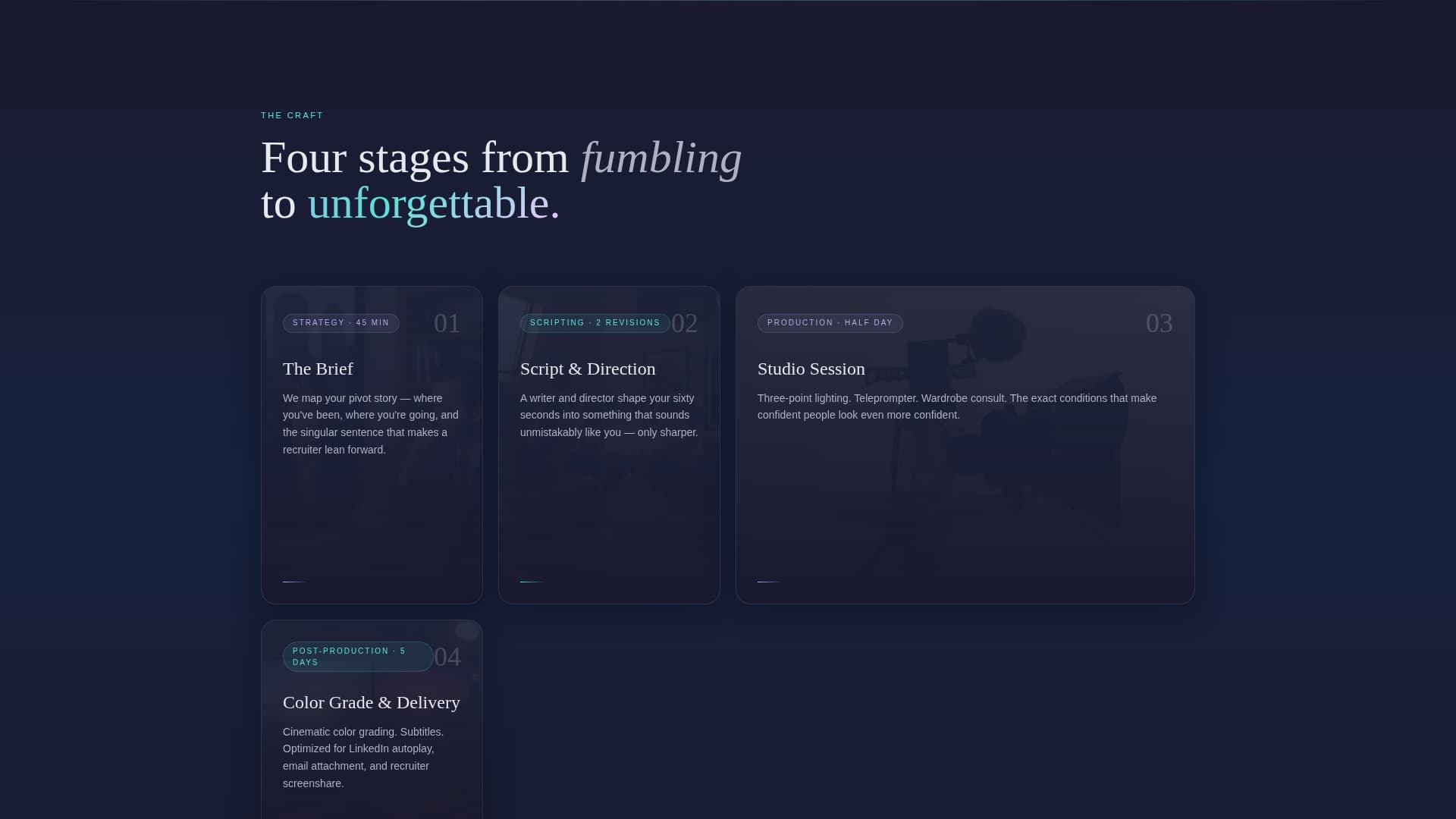 Pivot - Cinematic Careerchanger Landing Page Template