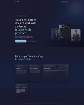 Pivot - Cinematic Careerchanger Landing Page Template