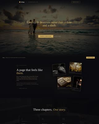 Eulogy - Cinematic Memorial Landing Page Template