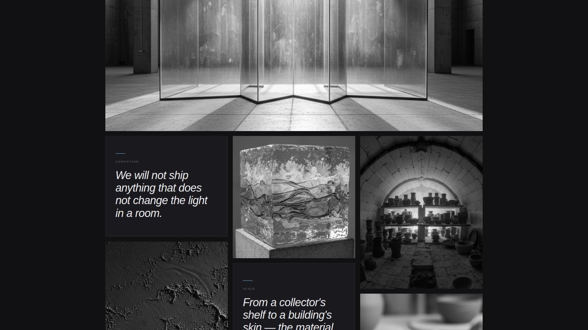 Kiln - Precision Glass Landing Page Template