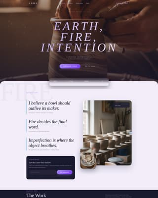 Ceramicist Portfolio Portfolio Website Template