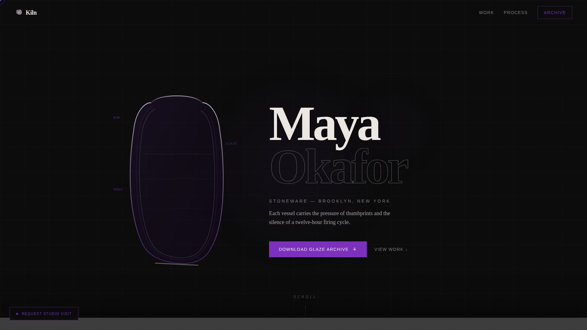 Ceramicist - Modern Minimalist Landing Page Template