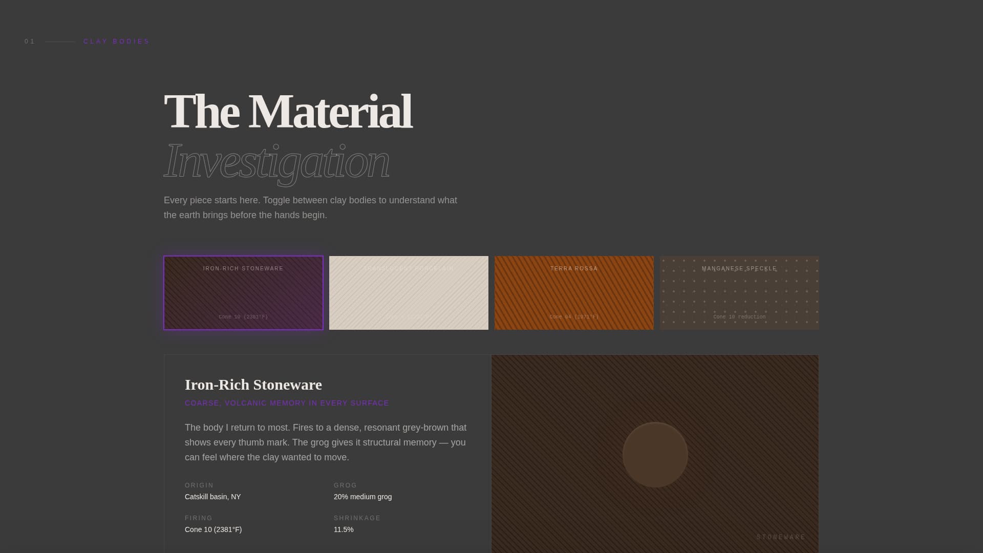 Ceramicist - Modern Minimalist Landing Page Template
