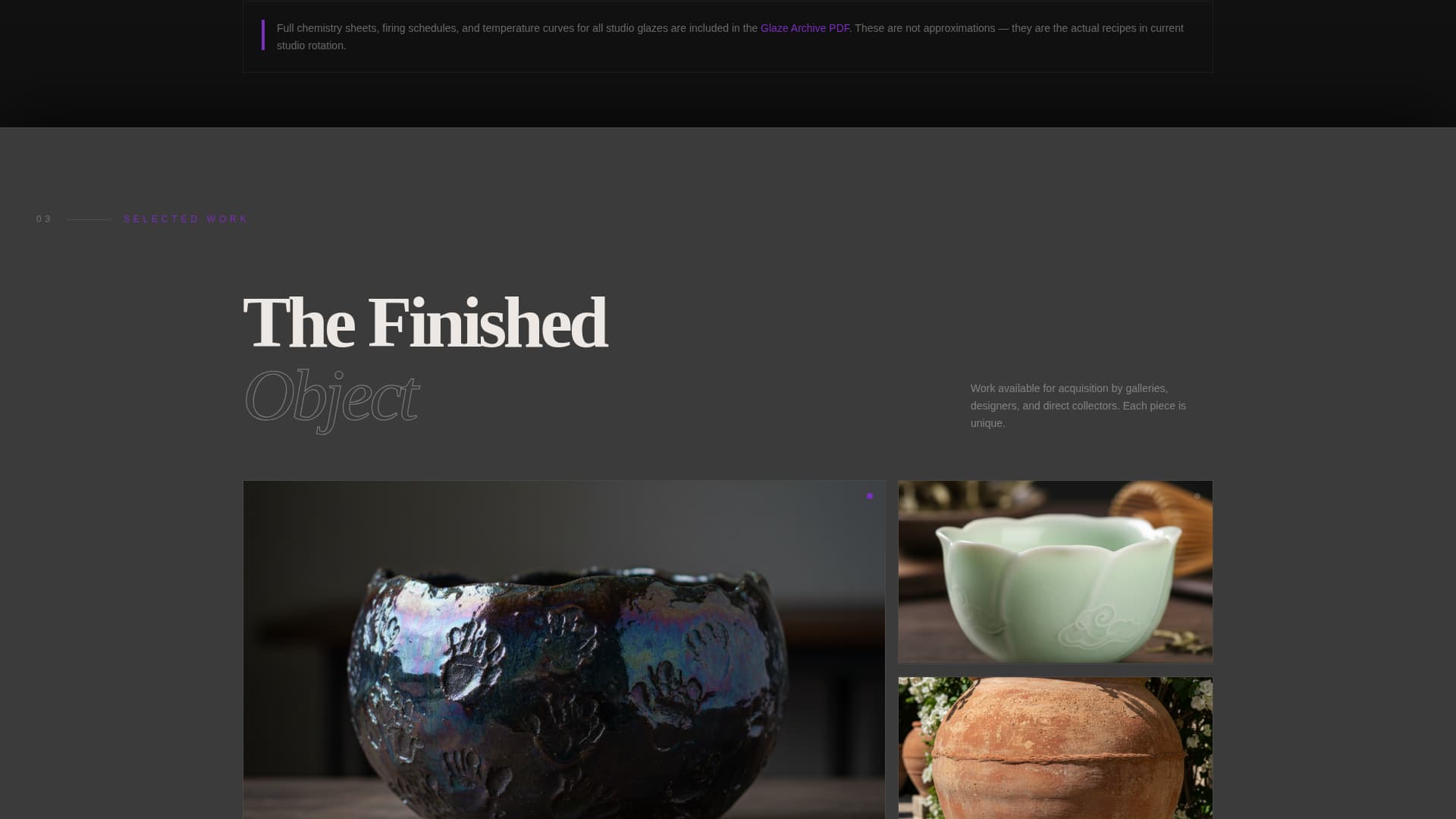Ceramicist - Modern Minimalist Landing Page Template