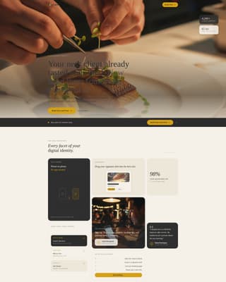Chef Profile Booking Website Template