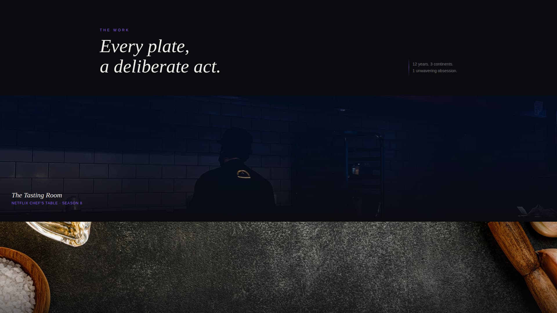 Plate - Immersive Chef Landing Page Template