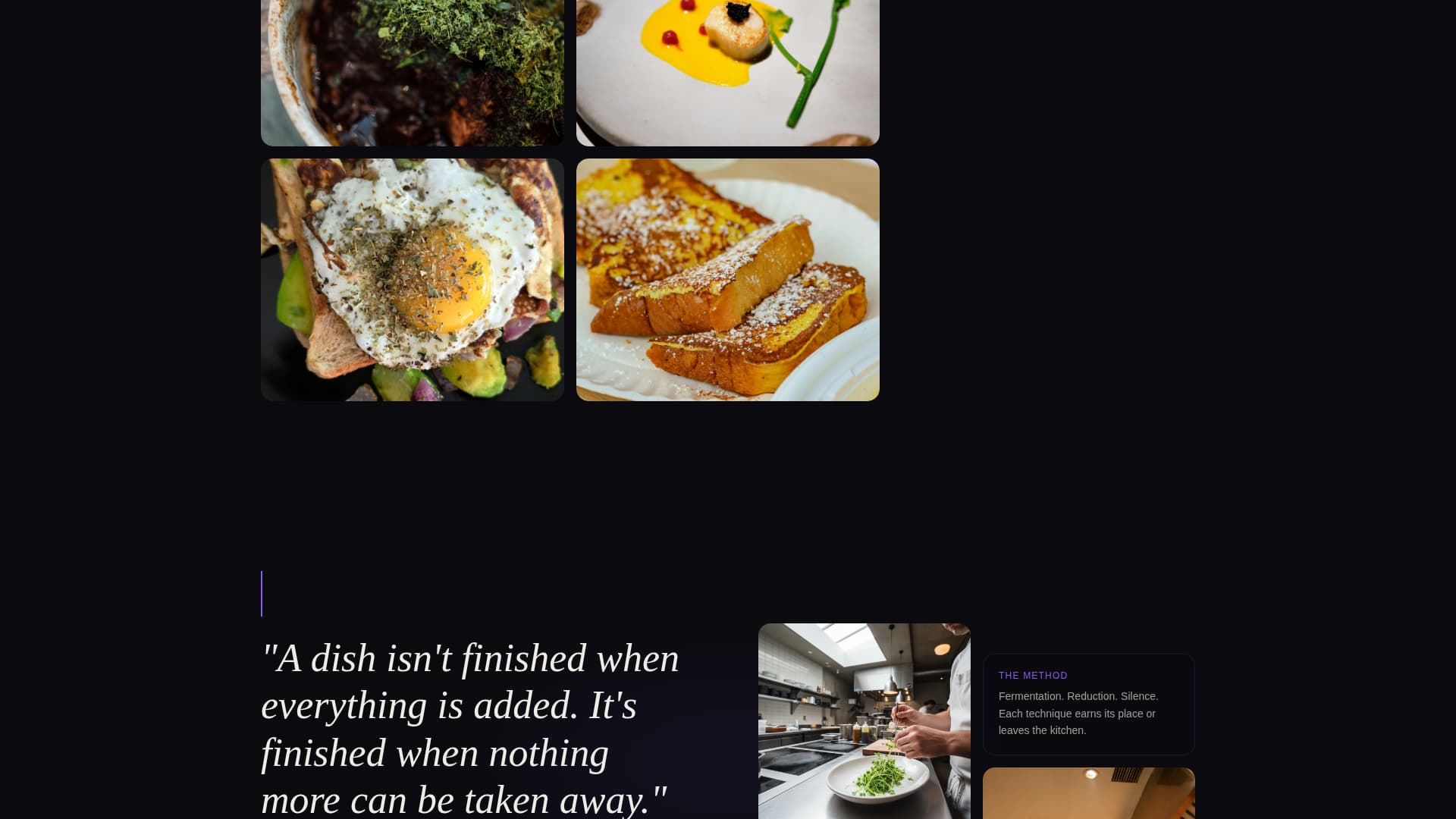Plate - Immersive Chef Landing Page Template