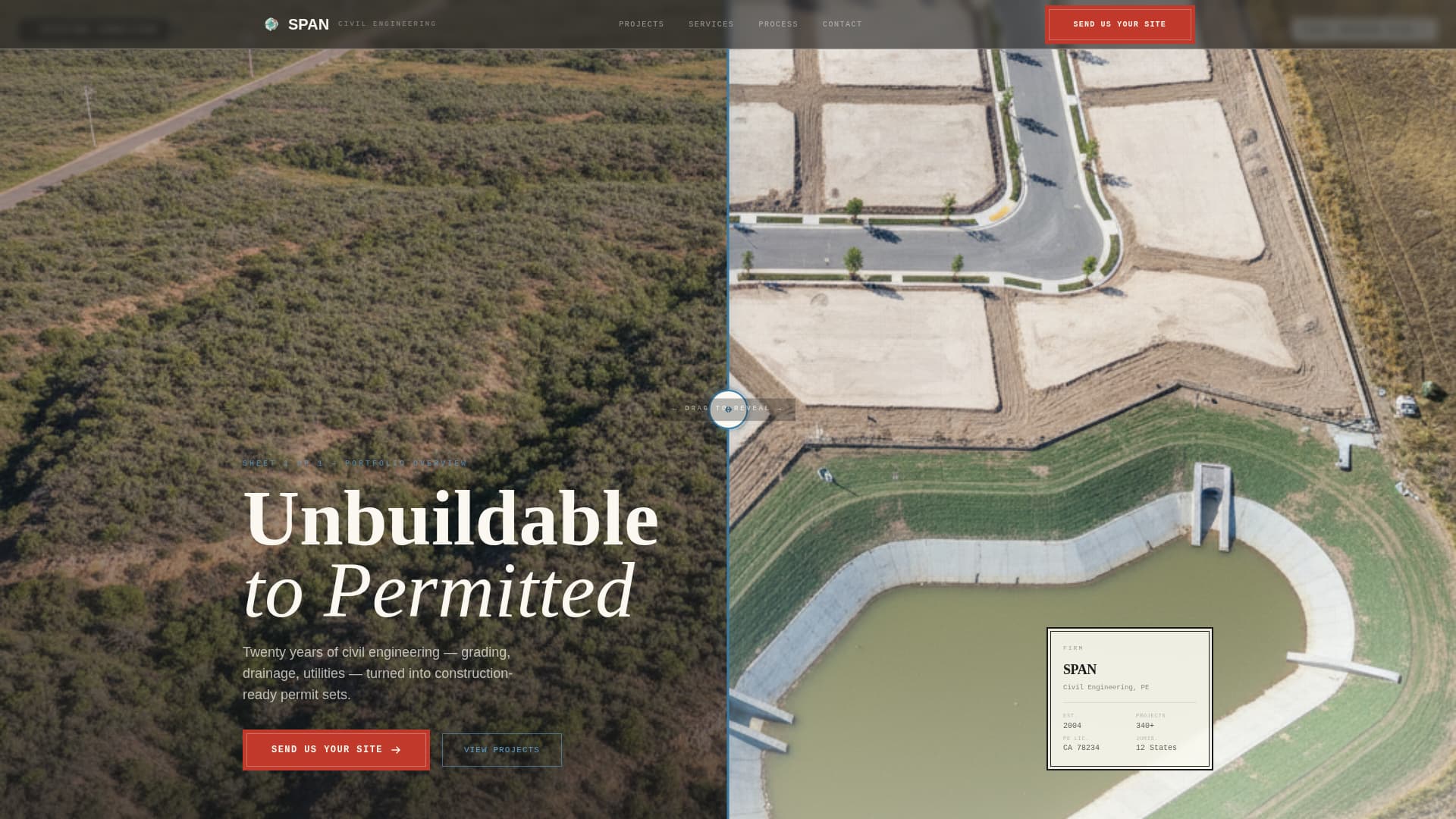 Span - Authoritative Civilengineer Landing Page Template